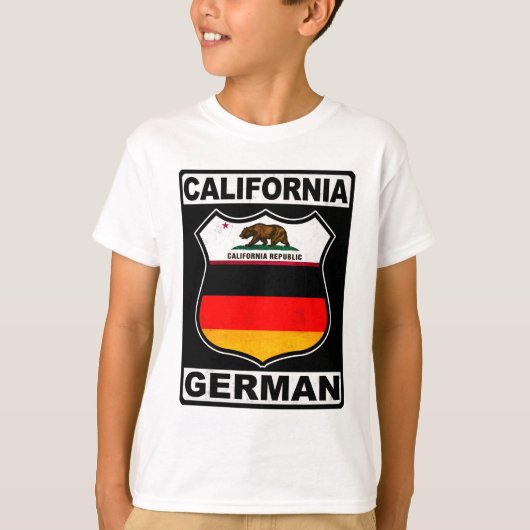 カリフォルニア系ドイツ系アメリカ人 Tシャツ (正面)