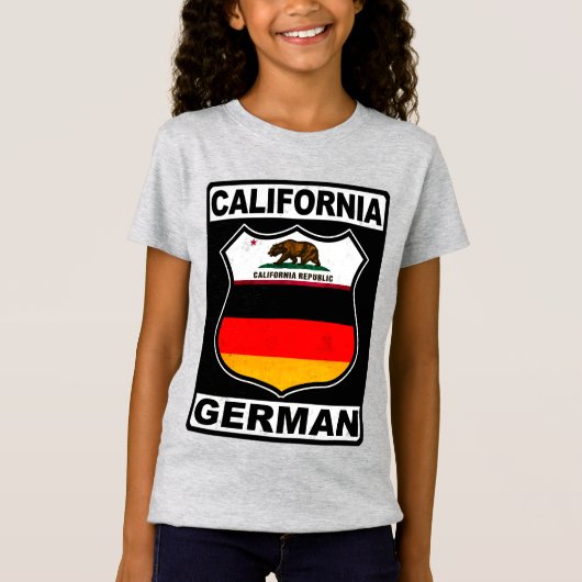 カリフォルニア系ドイツ系アメリカ人 Tシャツ (正面)
