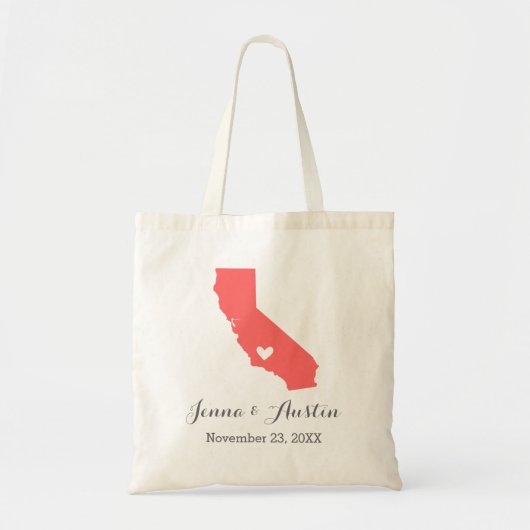 カリフォルニア結婚の歓迎 トートバッグ (正面)