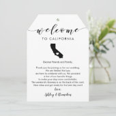 カリフォルニア結婚州の歓迎ラベル、手紙の旅程 (スタンド正面)