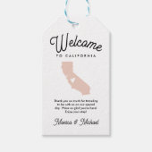 カリフォルニア結婚州の色へようこそ ギフトタグ (正面)