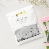 カリフォルニア結婚州Bohoフォトブラック&ホワイト フェイバーバッグ (封をした状態)