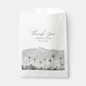 カリフォルニア結婚州Bohoフォトブラック&ホワイト フェイバーバッグ (正面)