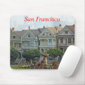カリフォルニア絵を描州サンフランシスコ女子 マウスパッド (マウス)