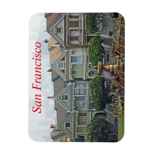 カリフォルニア絵を描州サンフランシスコ女子 マグネット (縦)