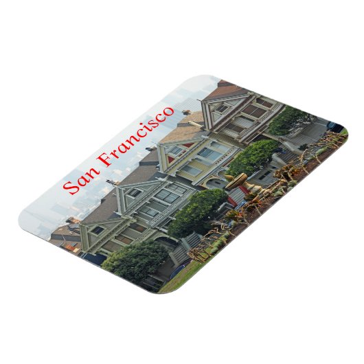 カリフォルニア絵を描州サンフランシスコ女子 マグネット (左側)