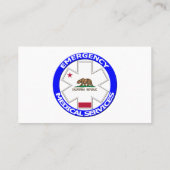 カリフォルニア緊急医療サービス 名刺 (裏面)