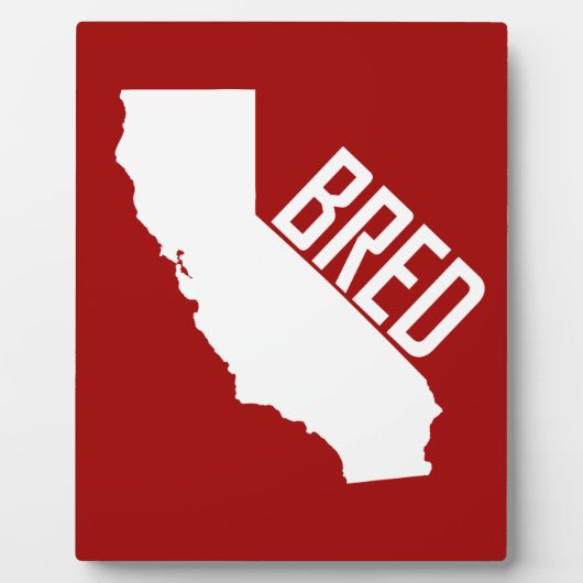 カリフォルニア育ち フォトプラーク (正面)