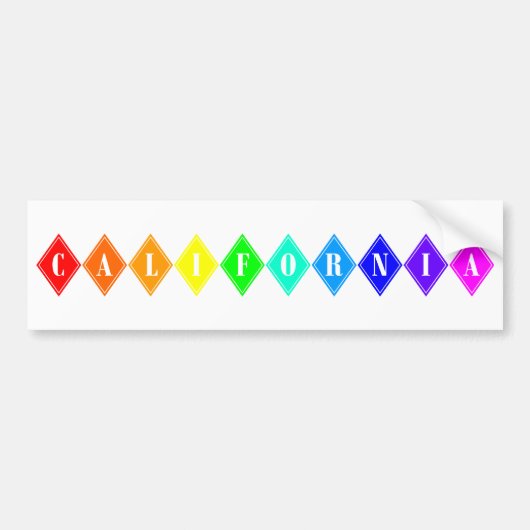 カリフォルニア自尊心 バンパーステッカー (正面)