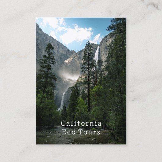 カリフォルニア自然景観屋外アクティビティツアー 名刺 (正面)