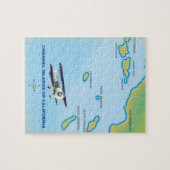 カリフォルニア諸島地図 ジグソーパズル (横)