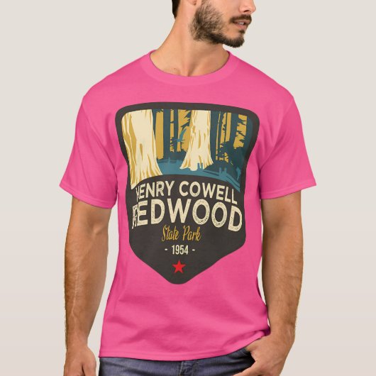 カリフォルニア財宝バッジ4の10 - Henry Cowell Tシャツ (正面)