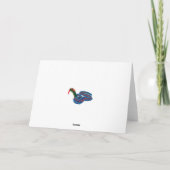 カリフォルニア赤サイドガータースネーク誕生日カード カード (裏面)