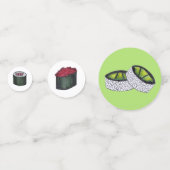 カリフォルニア転が州の巻き日本のすし料理 コンフェッティ (正面)