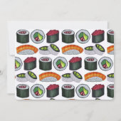 カリフォルニア転が食食すし誕生日パーティー 招待状 (裏面)