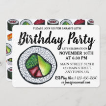 カリフォルニア転が食食すし誕生日パーティー