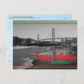 カリフォルニア郵便はがきからの幸せな休日 シーズンポストカード (正面/裏面)