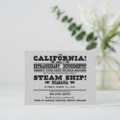 カリフォルニア金ゴールドラッシュ ポストカード (スタンド正面)