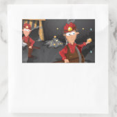 カリフォルニア金ゴールド鉱山労働者 長方形シール (バッグ)