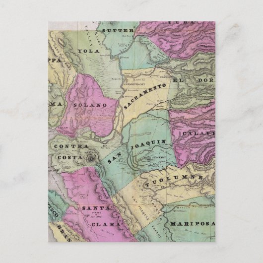 カリフォルニア鉱業地区 ポストカード (正面)