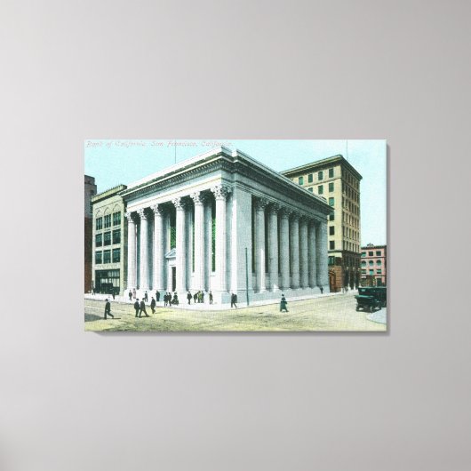 カリフォルニア銀行の外観 キャンバスプリント (正面)