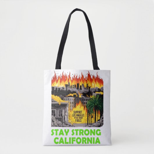 カリフォルニア頑張れ トートバッグ (正面)