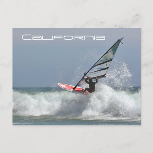 カリフォルニア風サーファー ポストカード (正面)