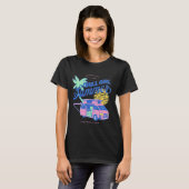 カリフォルニア風リトロバンデザイン - Chill Girl Summer Tシャツ (正面フル)