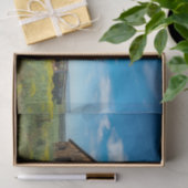 カリフォルニア風化茶色の納屋と黄色の花 薄葉紙 (ギフト)