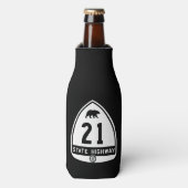 カリフォルニア高速道路21ウォルナットクリークボトル ボトルクーラー (ボトル正面)