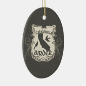 カリフォルニア鳥類捕獲人の盾 セラミックオーナメント (右)
