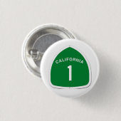 カリフォルニア1ボタン 缶バッジ (正面&裏面)