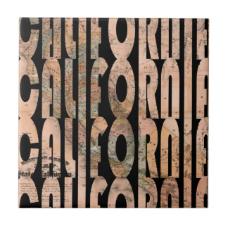 カリフォルニア1861年の地図 タイル