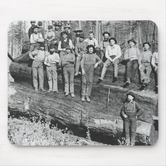 カリフォルニア1891年のWoodcutters マウスパッド (正面)