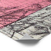 カリフォルニア1891年ヴィンテージ地図ポスター ポスター (角)