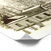 カリフォルニア1900ハイランドショートヒルズNJパノラマ ポスター (角)