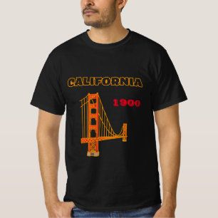 カリフォルニア1900ヴィンテージブラックTシャツ Tシャツ