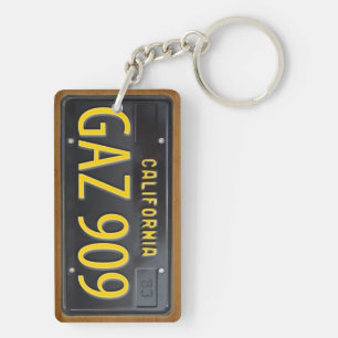 カリフォルニア1963ナンバープレートのKeychainのカスタム キーホルダー