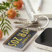 カリフォルニア1963ナンバープレートのKeychainのカスタム キーホルダー (正面右)
