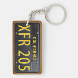 カリフォルニア1963ナンバープレートのKeychainのカスタム キーホルダー