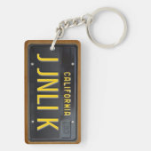 カリフォルニア1963ナンバープレートのKeychainのカスタム キーホルダー (裏面)