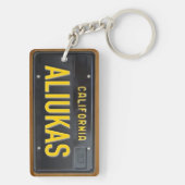 カリフォルニア1963ナンバープレートのKeychainのカスタム キーホルダー (裏面)