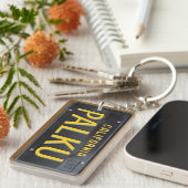 カリフォルニア1963ナンバープレートのKeychainのカスタム キーホルダー (正面右)