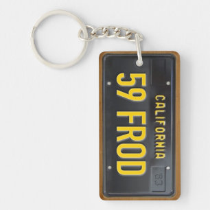 カリフォルニア1963ヴィンテージライセンスプレートKeychain キーホルダー