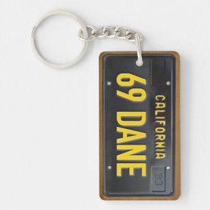 カリフォルニア1963ヴィンテージライセンスプレートKeychain キーホルダー