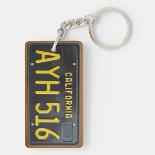 カリフォルニア1963年のヴィンテージのナンバープレートKeychain キーホルダー