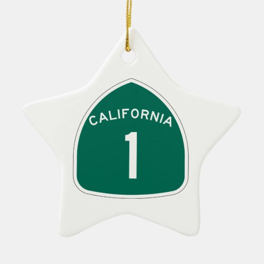 カリフォルニア1 セラミックオーナメント (正面)