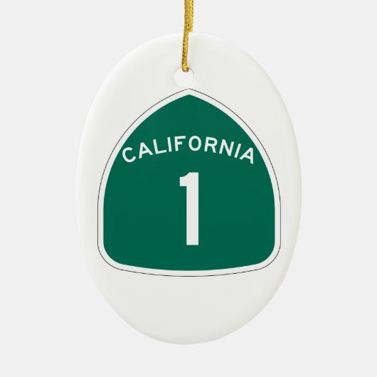 カリフォルニア1 セラミックオーナメント (正面)