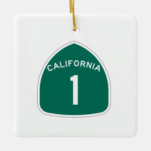 カリフォルニア1 セラミックオーナメント (正面)