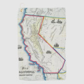 カリフォルニア2の地図 ゴルフタオル (正面)